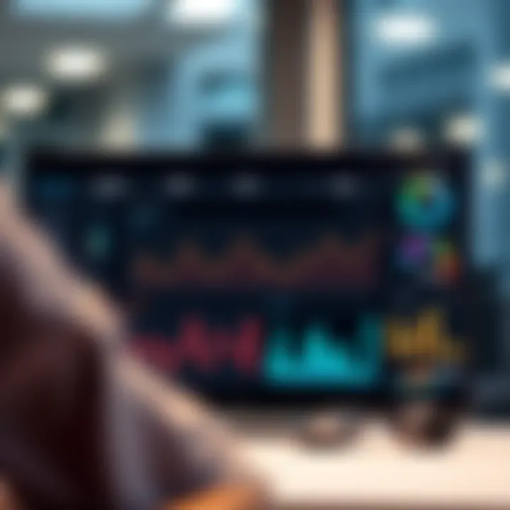 Dashboard view of analytics tools for social media performance