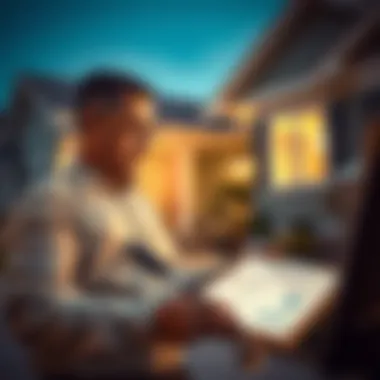 Home Inspection Checklist Review Buyer reviewing home inspection checklist