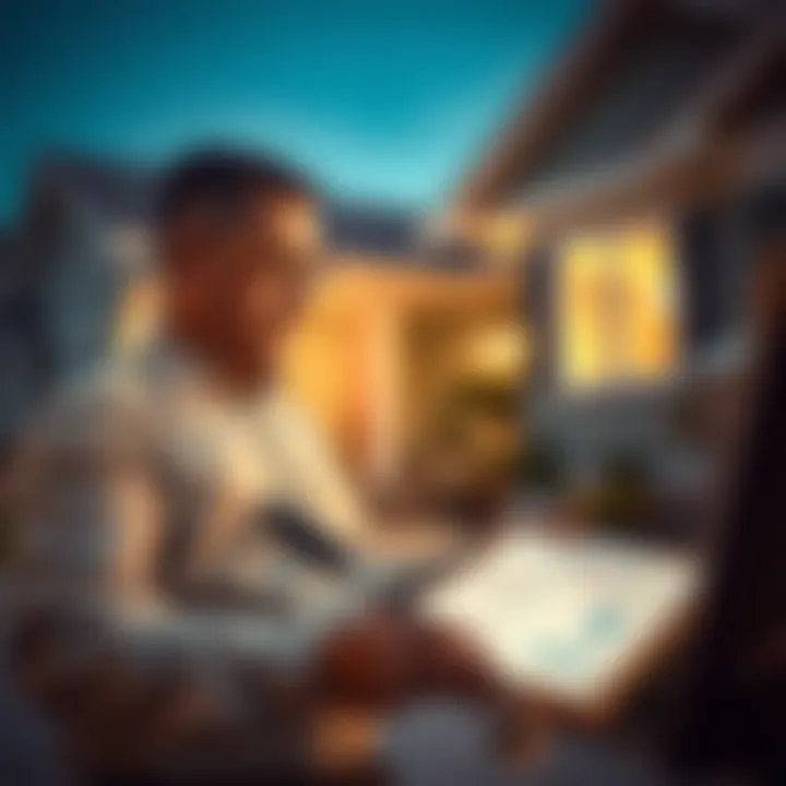 Home Inspection Checklist Review Buyer reviewing home inspection checklist