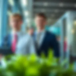 Visual representation of brokers and agents in finance