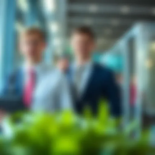Visual representation of brokers and agents in finance