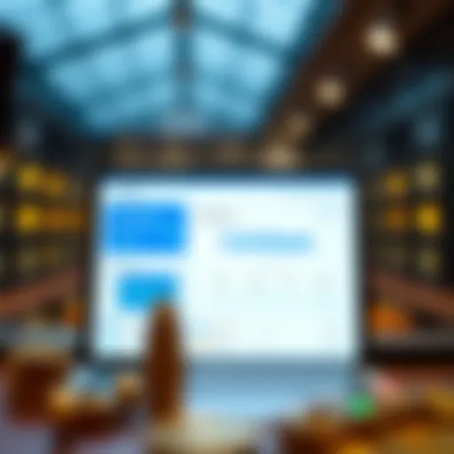 A visual representation of the Coinbase platform interface, showcasing its user-friendly design.