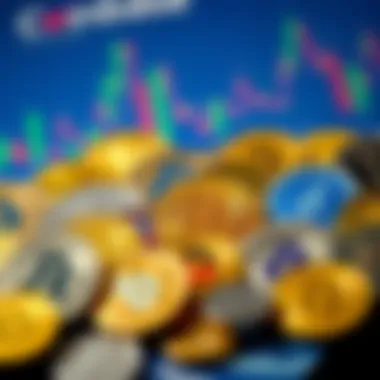 Variety of Cryptocurrencies on Coinbase An infographic illustrating the diversity of cryptocurrencies supported by Coinbase.