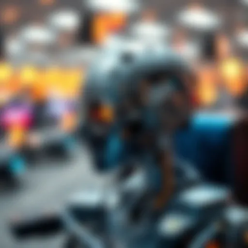 Conceptual illustration of artificial intelligence in modern technology