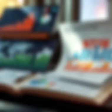 Graphs and charts illustrating financial planning for retirement