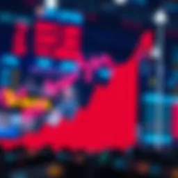 Graph illustrating growth trends in penny stocks