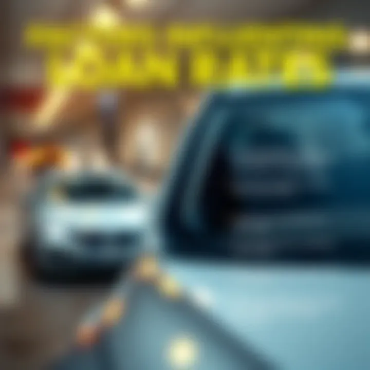 Factors Influencing Loan Rates An infographic illustrating factors affecting car loan rates.