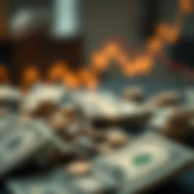 Risks Involved in Lending Money Abstract depiction of risks in lending