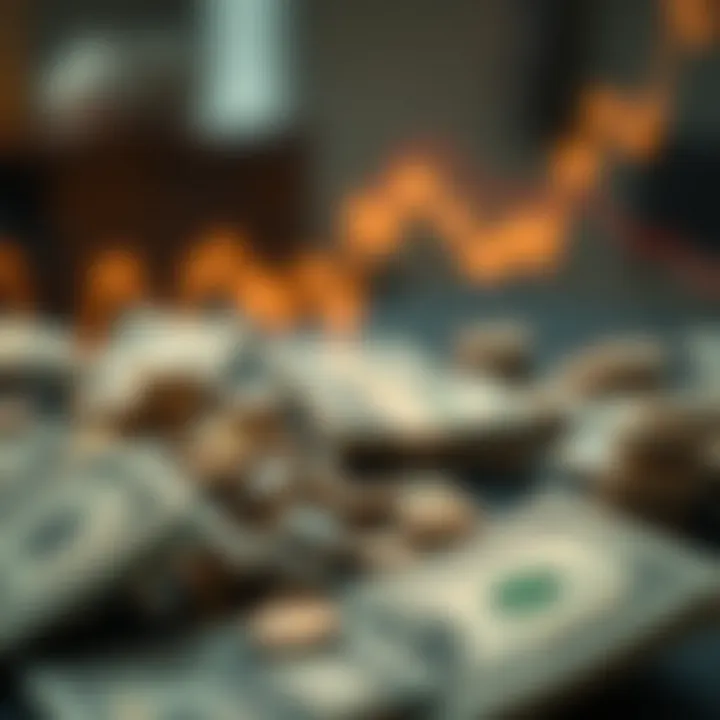 Risks Involved in Lending Money Abstract depiction of risks in lending