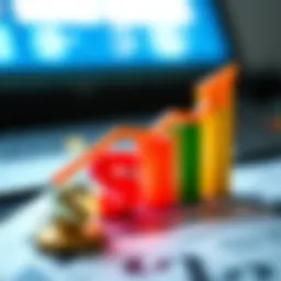 Visual representation of a credit score increase