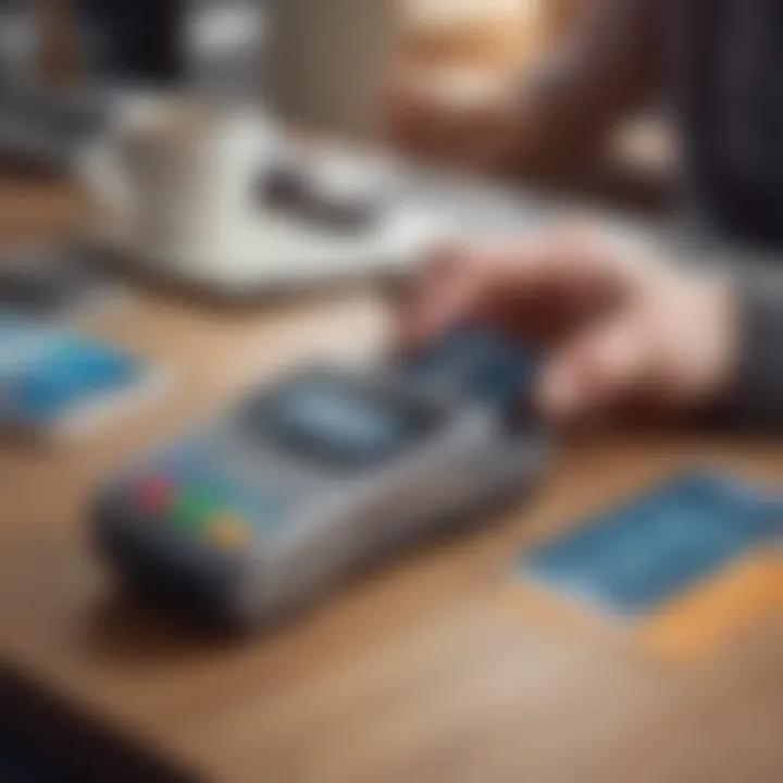 User interface of a mobile payment application
