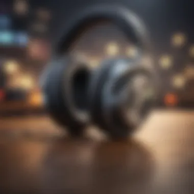 Headphones representing listening experience