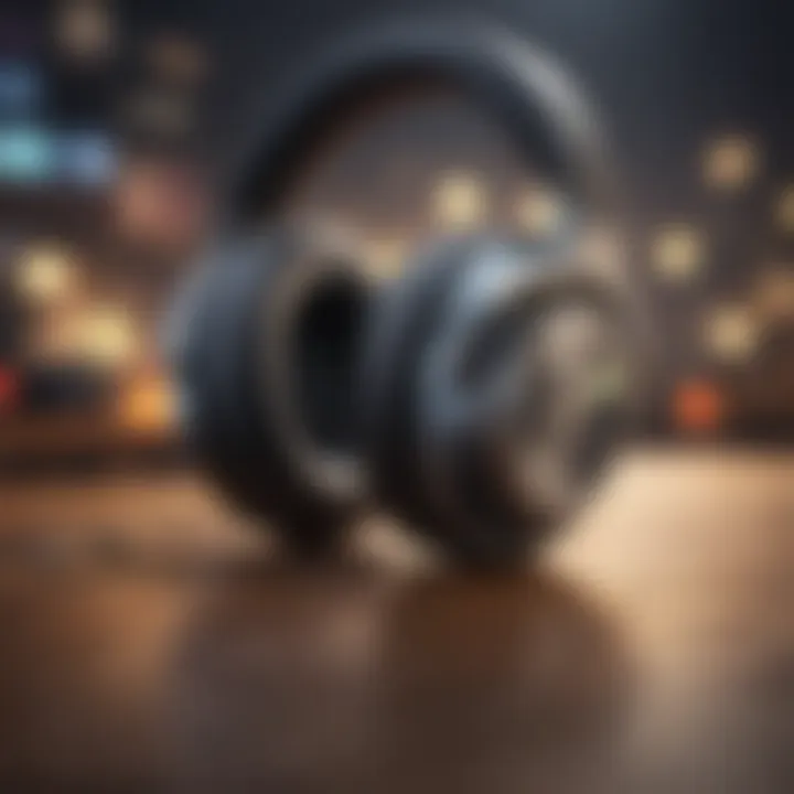 Headphones representing listening experience