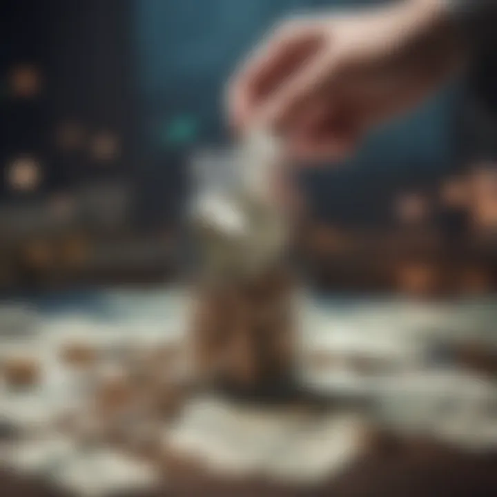 A symbolic depiction of financial growth through nonprofit ventures.