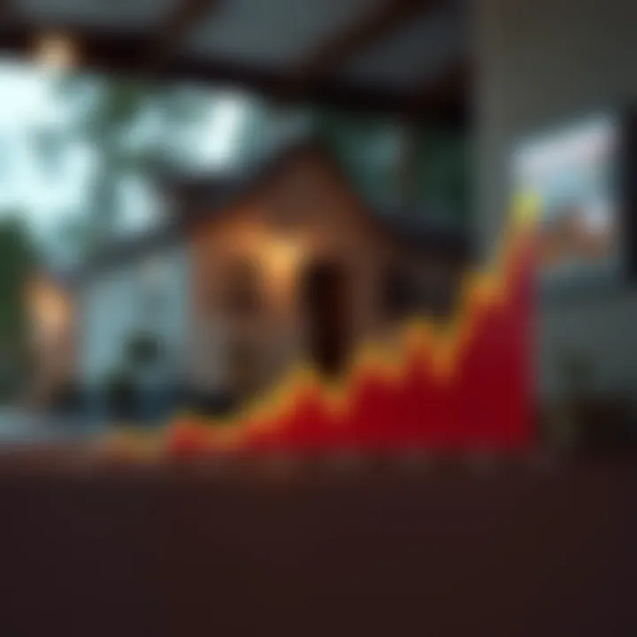 A visual representation of interest rates trends over time.