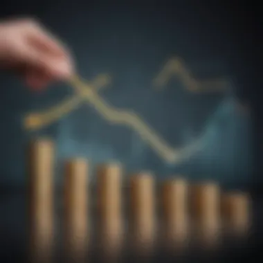 Graph illustrating investment growth over time