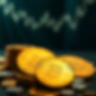 The Legacy of Gold Coins Historical gold coins displayed elegantly