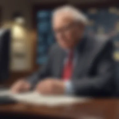 Warren Buffett analyzing stock trends