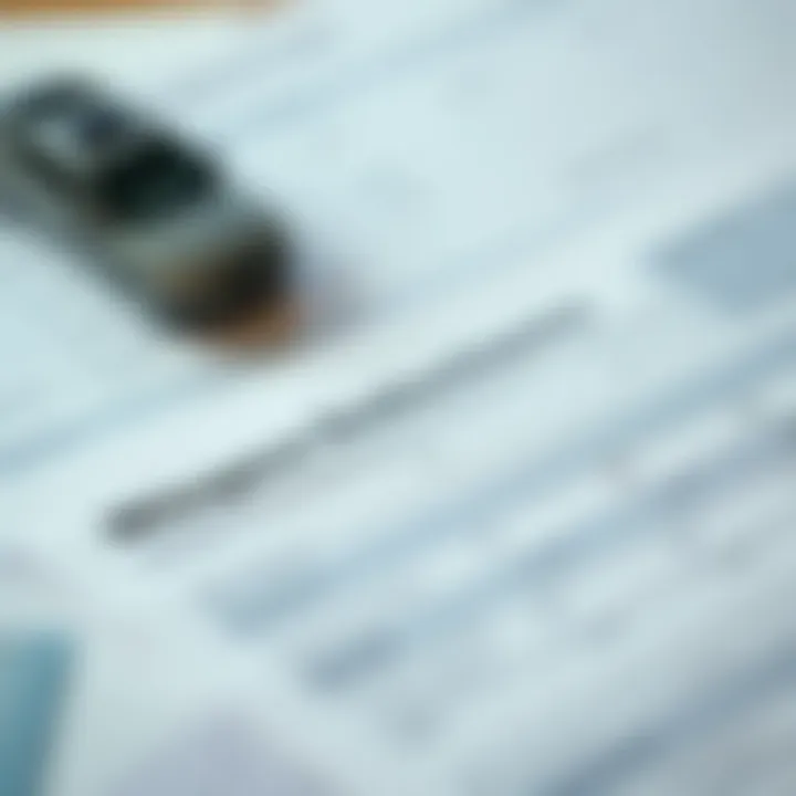 Understanding Tax Forms for Mileage Deductions A tax form with highlighted sections for mileage deductions.