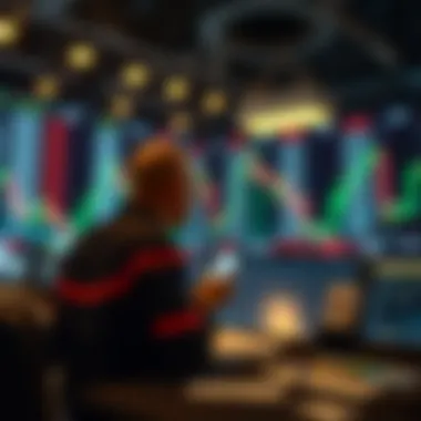 Visual representation of risk management techniques for options trading