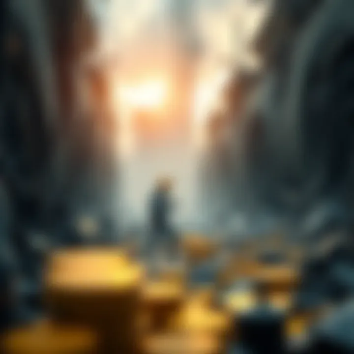 Navigating Regulatory Challenges in Mining A conceptual image representing regulatory challenges in cryptocurrency