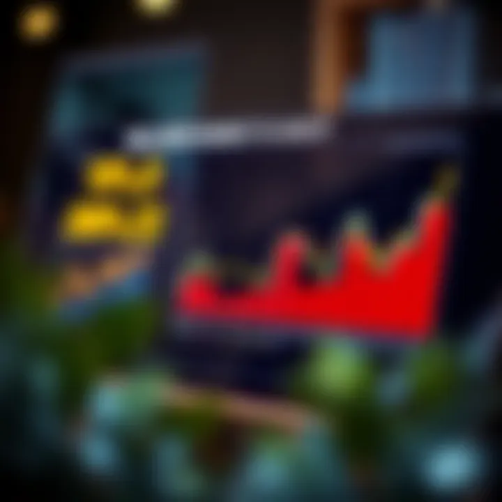 Real Estate Market Performance Trends A financial chart displaying trends in real estate market performance