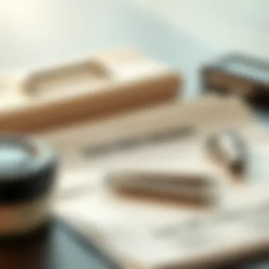 Key Documents for Loan Application Essential documents for loan application organized neatly