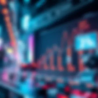 Visualizing the Future Trends of NFTs A futuristic graph depicting potential trends in the NFT market.
