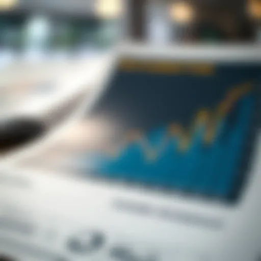 A chart depicting short-term investment trends