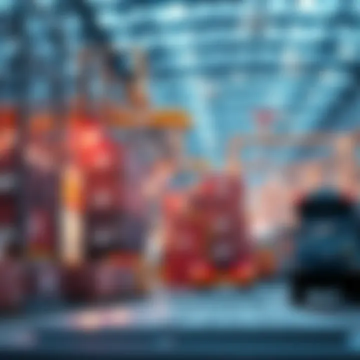 The Role of Technology in Supply Chain Efficiency Infographic on technology's impact on supply chains