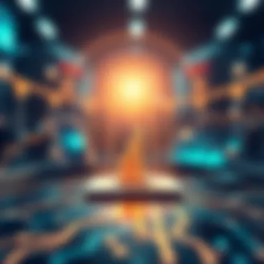 Technology's Role in Modern Finance A digital illustration depicting technology in finance