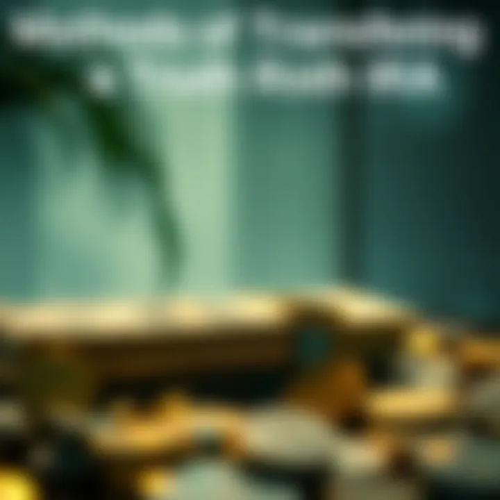 Methods of Transferring a Roth IRA Visual representation of different Roth IRA transfer methods