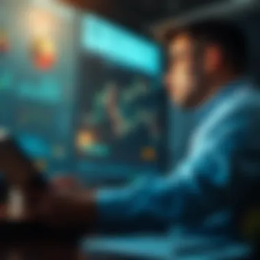Exploring Financial Strategies A person reviewing financial charts and graphs