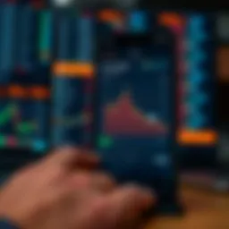 User interface of a stock option trading app showcasing features