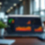 Insightful Dashboard for Financial Management Dashboard view of bookkeeping software featuring financial metrics