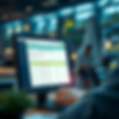 Intuitive Interface for Seamless Transactions A user-friendly interface of bookkeeping software displaying transaction entries