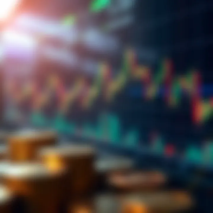 Cryptocurrency Trading Visual Visual representation of cryptocurrency trading