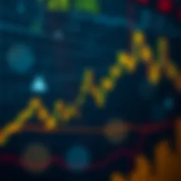 Graph illustrating stock market volatility