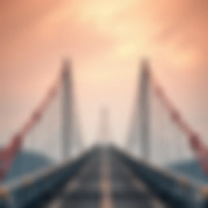 The Bridge Between Financing and Investment An intricate bridge symbolizing financial transitions