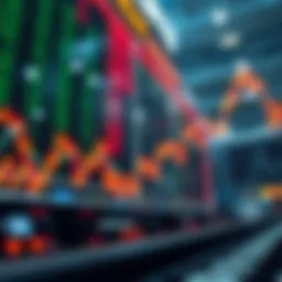 Conceptual illustration of stock market trading