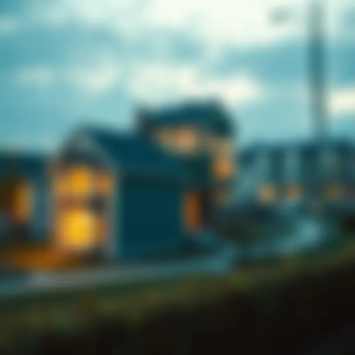 Illustration showing the concept of easements in real estate