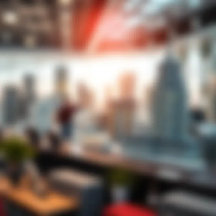 Visual representation of market trends influenced by leverage