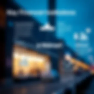 Infographic illustrating financial institutions involved