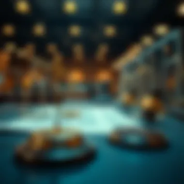 A conceptual image depicting legal frameworks associated with auctions