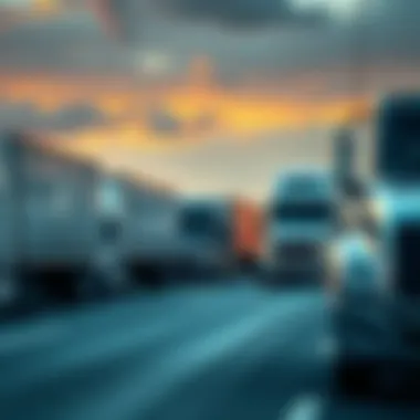 A landscape of trucking fleet with focus on insurance protection