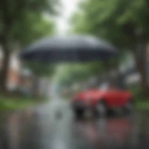 Visual representation of umbrella insurance coverage