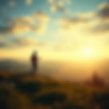 Financial Planning Serenity A serene landscape representing the peace of mind in financial planning for retirement.