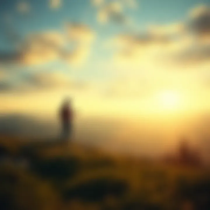 Financial Planning Serenity A serene landscape representing the peace of mind in financial planning for retirement.