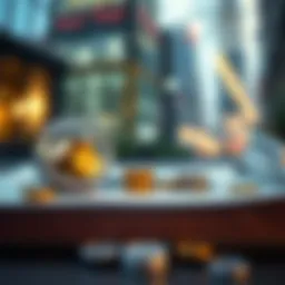 Visual representation of current assets versus current liabilities