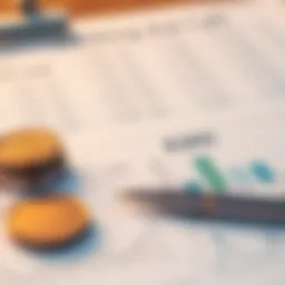 Visual representation of current assets on balance sheet
